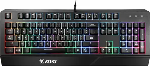 Msi VIGOR GK20 TR USB Q TR Rainboe Arka Aydınlatmalı Kablolu Oyuncu Klavyesi