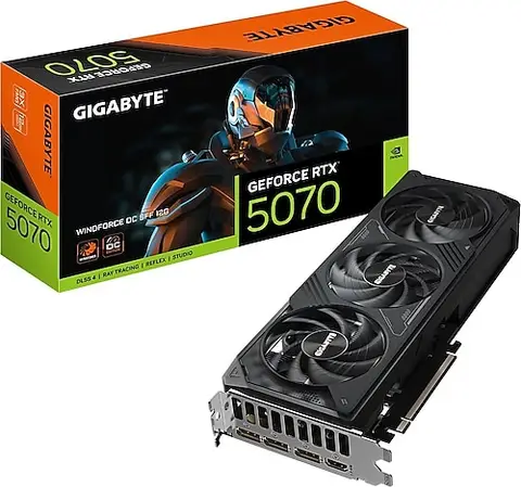 Gigabyte RTX 5070 Windforce OC SFF 12G GV-N5070WF3OC-12GD 192 Bit GDDR7 12 GB Ekran Kartı
