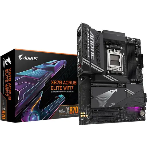 GIGABYTE X870 AORUS ELITE WIFI 7 AMD AM5 DDR5 8200MHZ 4X M.2 USB3.2 ATX ANAKART