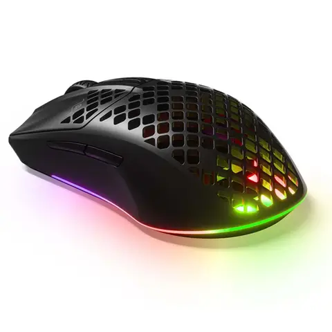 STEELSERIES AEROX 3 WIRELESS ONYX (2022) ULTRA HAFİF 68G. TRUEMOVE AIR SENSÖR KABLOSUZ MOUSE