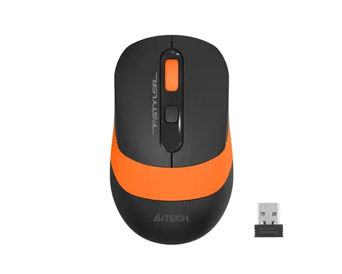 A4 Tech FG10 2000 Dpi 4 Tuşlu Turuncu Siyah Kablosuz Optik Mouse