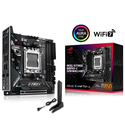 ASUS ROG STRIX B850-I GAMING WIFI 8400MHz(OC) DDR5 Soket AM5 M.2 HDMI DP Mini-ITX Anakart
