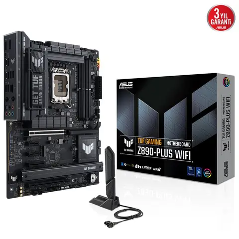 ASUS TUF Z890 Plus Wifi 9000Mhz (OC) Wifi 7 DDR5 Soket 1851 M.2 Hdmi Atx Anakart