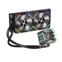 1ST Player X Starship 240mm Siyah ARGB IPS 2.4" Dijital Ekranlı AM5 / LGA 1851, 1700 Premium İşlemci Sıvı Soğutucu