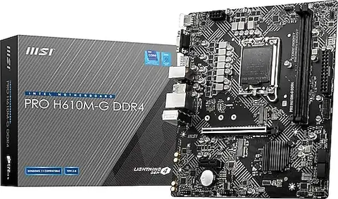 MSI Pro H610M-G Intel LGA1700 DDR4 Micro ATX Anakart