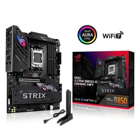 ASUS ROG Strix B850-E Gaming WiFi 8000MHz (OC) DDR5 Soket AM5 M.2 HDMI DP ATX Anakart