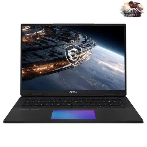 MSI TITAN 18 HX A2WJ-1058TR Intel Core Ultra 9-290HX PLUS GeForce RTX 5090 24GB 175W 96GB DDR5 4TB SSD 18 inç 4K UHD+ 240Hz MiniLED W11 Home Gaming Laptop