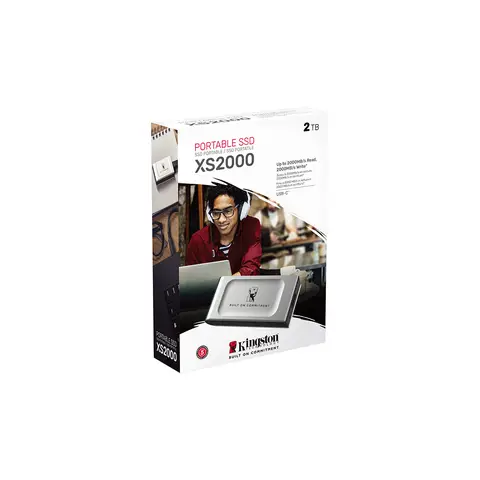 Kingston SXS2000/2000GA 2 TB USB 3.2 Gen 2.2 Type C Mini Gri Harici SSD Harddisk