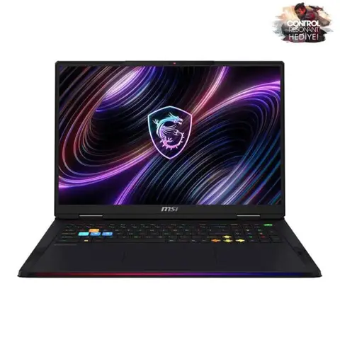 MSI RAIDER 18 MAX HX A2WI-1040TR Intel Core Ultra 9-290HX Plus GeForce RTX5080 16GB 175W 64GB DDR5 2TB SSD 18 inç UHD+ 120Hz W11 Home Gaming Laptop