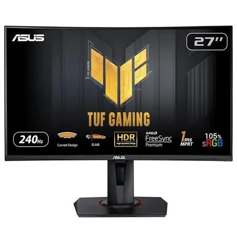 ASUS TUF Gaming VG27VQM 27" 240hz 1ms Hdmi Dp USB 3.2 Elmb Sync Freesync Premium Pro Pivot Fhd Va Gaming Monitör