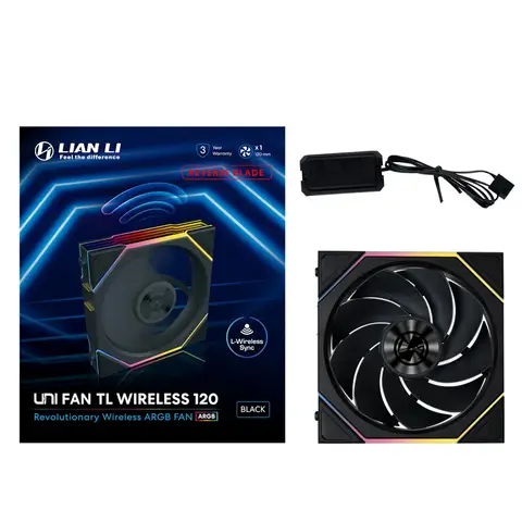 Lian Li UNI FAN REVERSE TL WIRELESS 1x120mm Siyah Kasa Fanı