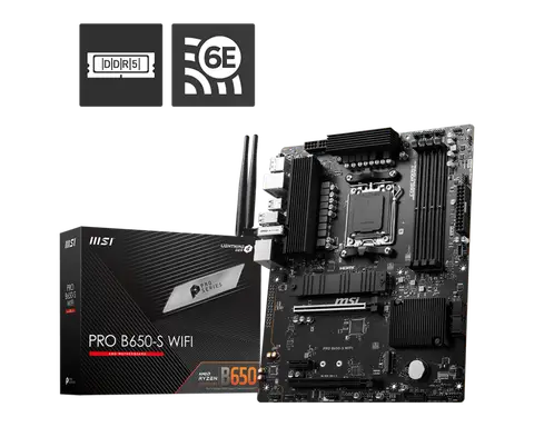 Msi PRO B650M-B Sc-Am5 B650 DDR5 6800Mhz M2 2.5Gbe Lan mATX AMD Anakart