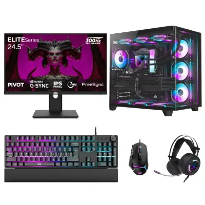 Dragos DRx7639 Ryzen 7 5700X 32GB 1TB NVMe Gigabyte Windforce Gigabyte Windforce 8GB RTX5060 24.5 İnç 300Hz 1ms Oem Paket
