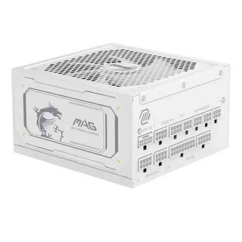 MSI MAG A1000GL PCIE5 / WHITE 1000W 80+ Gold Full Modüler 135mm Fanlı Güç Kaynağı