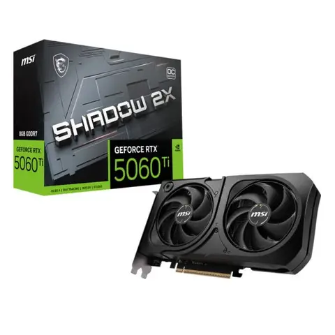 MSI GeForce RTX 5060 Ti 8G SHADOW 2X OC PLUS 8GB GDDR7 128 Bit DLSS 4 Ekran Kartı