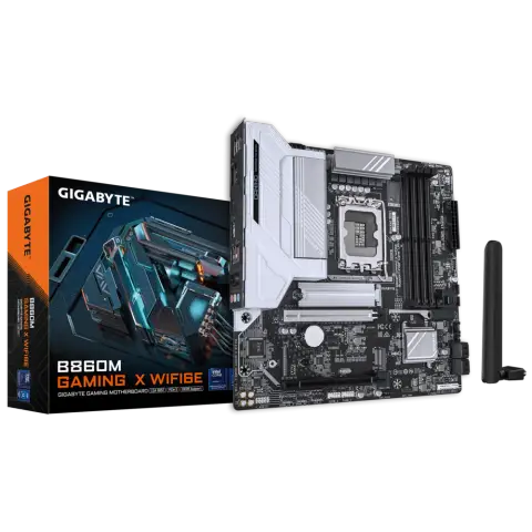 Gigabyte B860M GAMING X WIFI6E Sc-1851 DDR5 9200Mhz 2xM2 Wifi 6E 2.5Gbit INTEL Anakart
