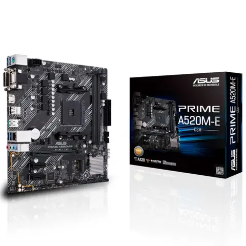 ASUS PRIME A520M-E CSM 5100MHz (OC) DDR4 Soket AM4 M.2 HDMI mATX Anakart