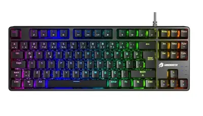 GameBooster G23B Enigma TKL Rainbow Aydınlatmalı Red Switch Mekanik Siyah Gaming Klavye