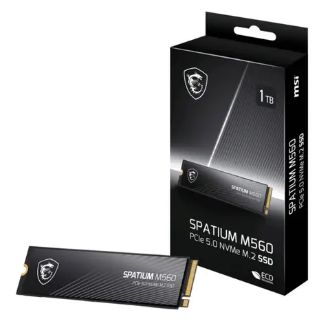 MSI SPATIUM M560 1TB NVMe PCIe Gen5 x4 Okuma 10200MB – 8400MB Yazma M.2 SSD