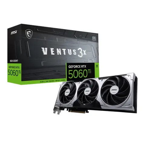 MSI GeForce RTX 5060 Ti 8G VENTUS 3X OC 8GB GDDR7 128 Bit DLSS 4 Ekran Kartı