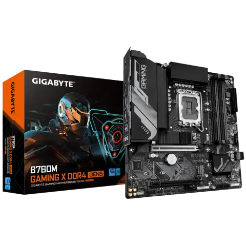 Gigabyte B760M GAMING X DDR4 GEN5 Sc-1700 DDR4 5333Mzh 2xM.2 2.5Gbe mATX INTEL Anakart