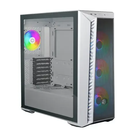 Cooler Master MasterBox 520 MB520 WGNN S03 PSU YOK 4x12cm ARGB Fanlı Mid Tower Beyaz Oyuncu Kasası