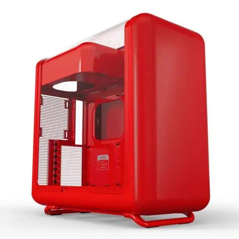 HYTE X50 Wild Cherry Temperli Cam USB 3.2 ATX Mid Tower Gaming Kasa (CS-HYTE-X50G-RR) – 2 Yıl Birebir Değişim Garantili