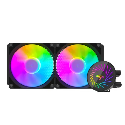 Aigo DCS240 240mm 2x12cm ARGB Fanlı AMD-INTEL AM5-1700 Uyumlu Sıvı Soğutma Sistemi