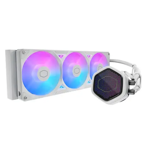 Cooler Master MasterLiquid Atmos II Pixel Led ARGB Beyaz 360mm Intel-AMD Uyumlu İşlemci Sıvı Soğutucu (MLX-D36M-A25SZ-PW)