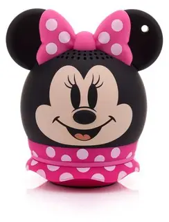 BITTY BOOMERS Disney Minnie Mouse Pink Figürlü Lisanslı Mini Bluetooth 3W 45mm x 45mm Hoparlör Hoparlör1.0