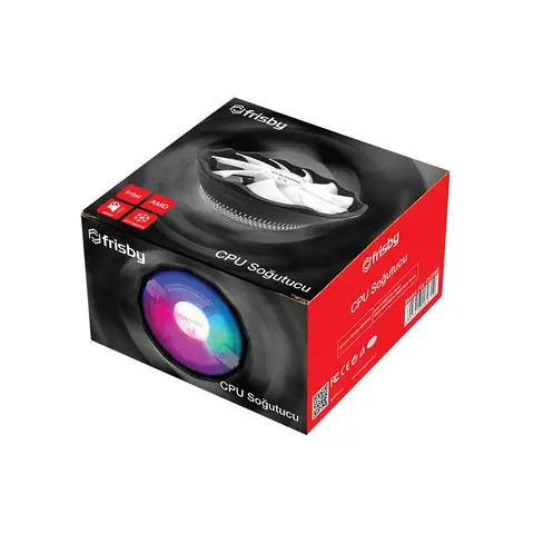 Frisby FCL-F1316C 12 cm 4 Ledli 3 Pin AMD/INTEL ��lemci So�utucusu