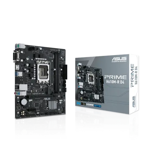Asus PRIME H610M-R D4-SI Lga-1700 H610 DDR4 DDR4 5333Mhz 1xM1 mATX INTEL Anakart