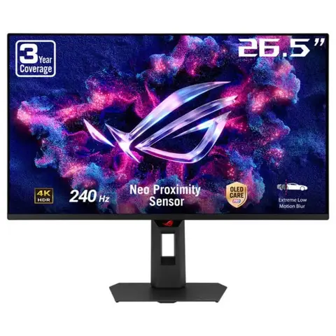 ASUS ROG Strix OLED XG27UQDMS 26.5 inç 240Hz 0.03ms 4K UHD Adaptive Sync Tandem QD-OLED Pivot Gaming Monitör
