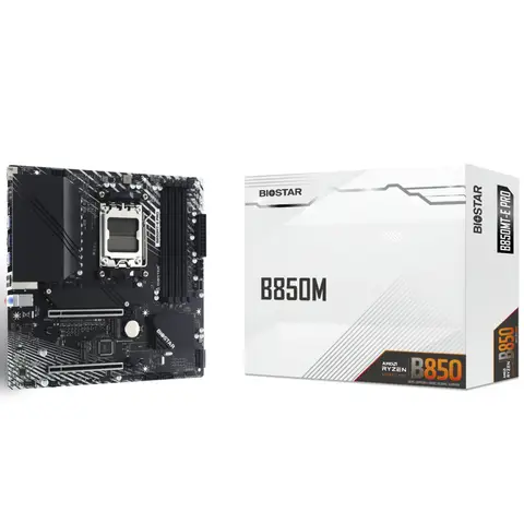 Biostar B850MT-E PRO Sc-AM5 DDR5 8000Mhz 3xM2 2.5Gbit Lan mATX AMD Anakart