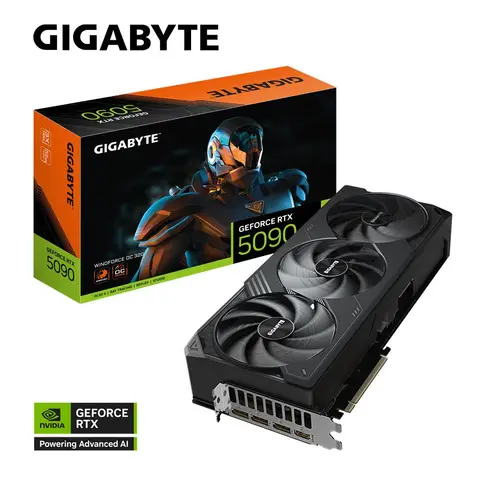 GIGABYTE GeForce RTX 5090 WINDFORCE OC 32GB GDDR7 DLSS 4 512 Bit NVIDIA Ekran Kartı