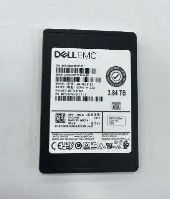 DELLEMC ENTERPRİSE 3,84TB 6G/s SATA SSD SIFIR MZ-7L33T8A
