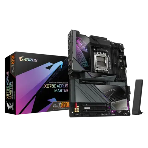 Gigabyte X870E AORUS MASTER Sc-AM5 DDR5 8600mhz 4xM2 WiFi7 5Gbe e-ATX AMD Anakart