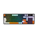 Hawk Gaming HK258 Membrane LCD RGB Kablosuz Siyah Turuncu Gaming Klavye