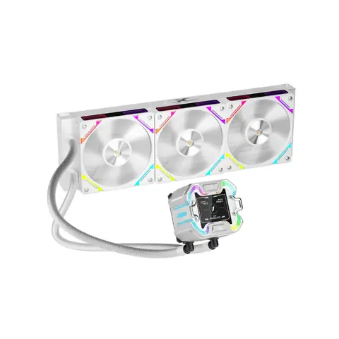1ST Player X Starship 360mm Beyaz ARGB IPS 2.4" Dijital Ekranlı AM5 / LGA 1851, 1700 Premium İşlemci Sıvı Soğutucu