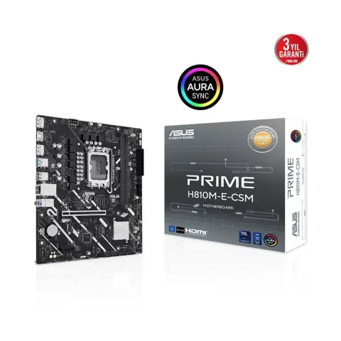 Asus PRIME H810M-E-CSM 1851P DDR5 Micro ATX Anakart