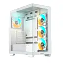 Gigabyte C500P Panoramic ICE ATX Beyaz Kasa - 360mm Radyatör, 4x ARGB Fan, USB 3.2 Gen2 Type-C & 2xUSB 3.0