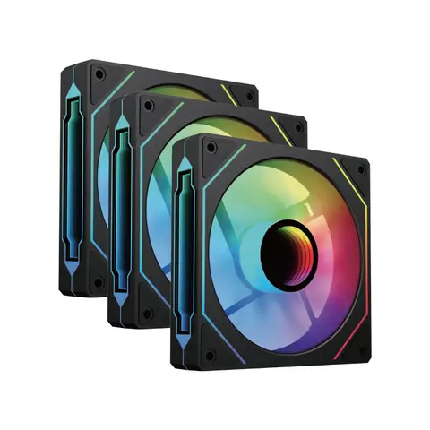Vento VF1202FI 3x12cm ARGB Ledli Siyah Bilgisayar Kasa Fanı