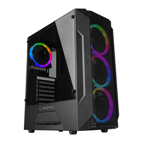 RAMPAGE FUSION 650W 80+ BRONZE RAINBOW TEMPERED ATX OYUNCU KASA