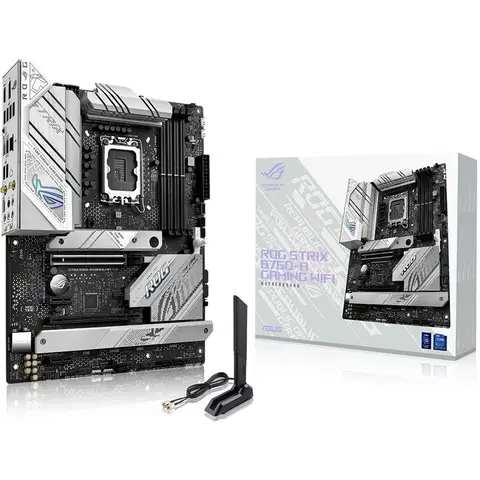 Asus B760-G Rog Strix Sata,M2 Ddr5 7800Mhz Usb 3.2 Dp Hdmi Ses 2.5Gbit Lan + Wifi + Bt 1700P mATX Anakart