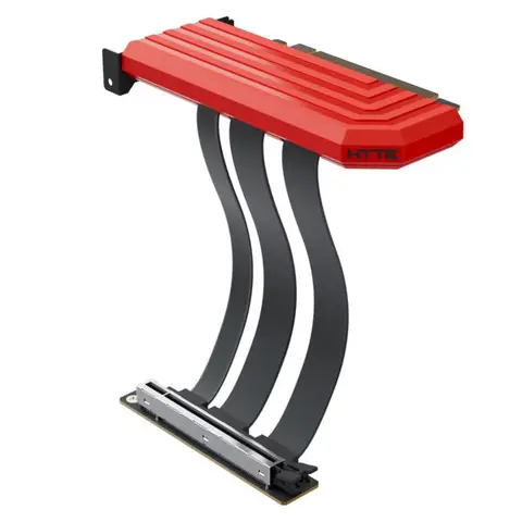 HYTE PCIe 5.0 200mm Black Cherry Riser Kablosu (ACC-HYTE-PCIE50-BR) – 2 Yıl Birebir Değişim Garantili