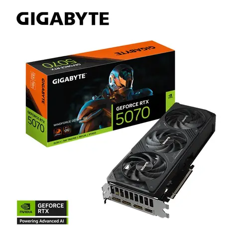 GIGABYTE GeForce RTX 5070 WINDFORCE OC SFF 12G 12GB GDDR7 192 Bit DLSS 4 NVIDIA Ekran Kartı
