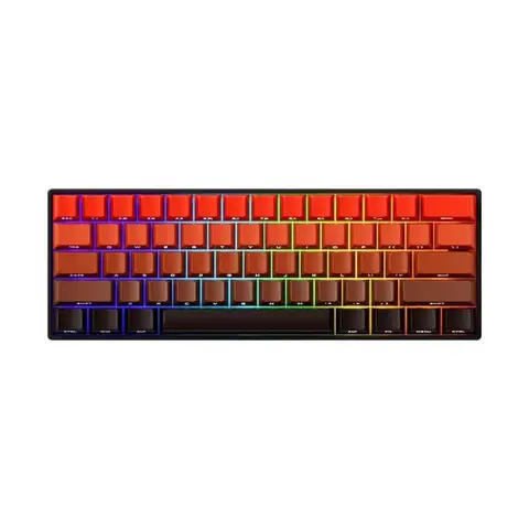 AKKO MONSGEEK FUN60 Max Shine-Through Blaze Gradient Hall Effect Manyetik Switch 8K Hz ARGB Kablosuz Hotswap Gaming Klavye
