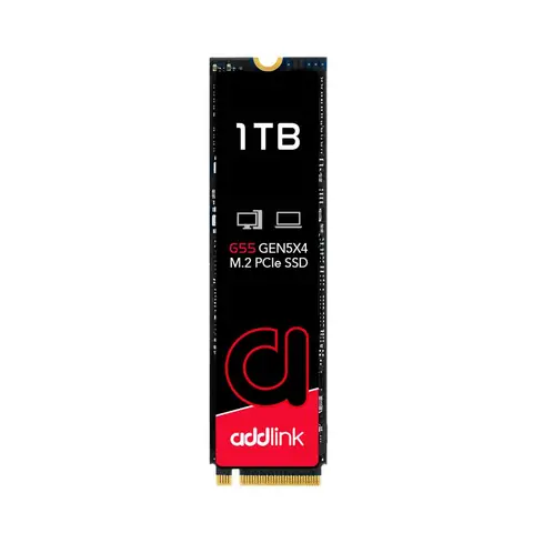 Addlink AD1TBG55M2P 1 TB 10200-8300Mb/s PCIe NVMe M2 Gen5 22x80 SSD Harddisk