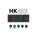 Hawk Gaming HK410 Mekanik Kırmızı Switch 19 Mod RGB Kablolu Siyah TKL Türkçe Gaming Klavye