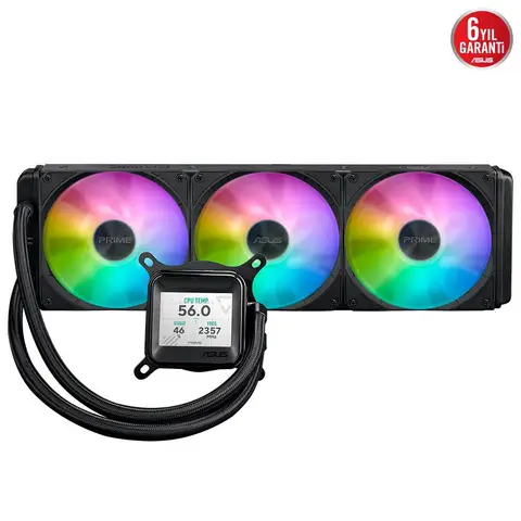 ASUS Prime LC 360 ARGB LCD 360mm İşlemci Soğutucu (LGA1700-1851- AM4-AM5)